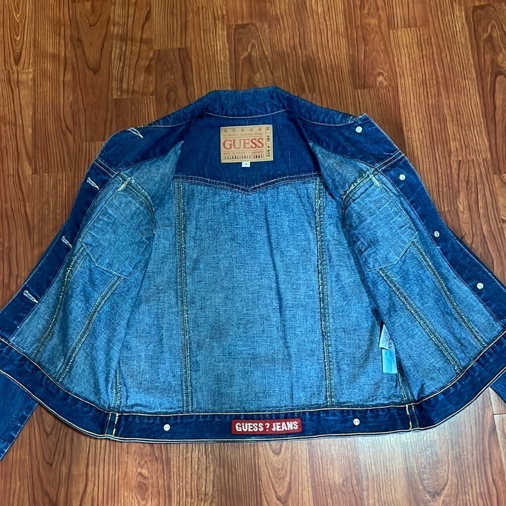 GUESS Denim Jean Jacket Size Small - Picture 3 of 9